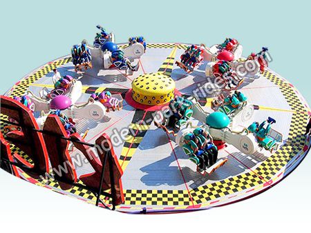 Crazy dance amusement thrill rides with attractive appearance for sale